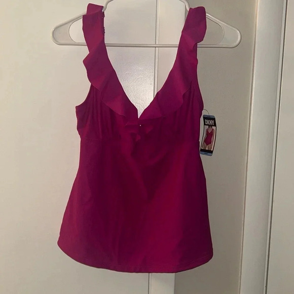 NWT DKNY swim suit top size large - Picture 2 of 8